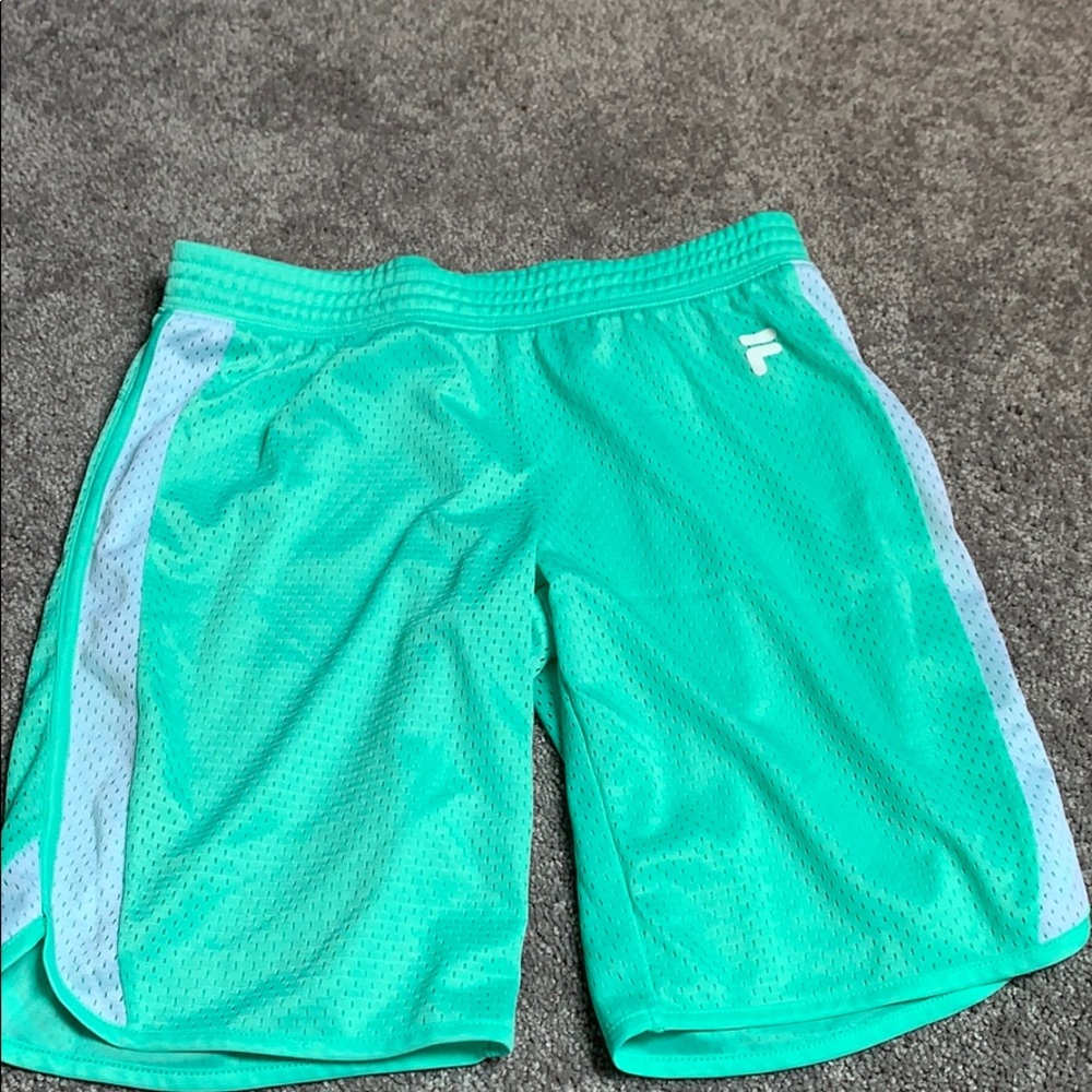teal girls athletic shorts